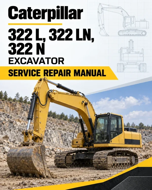 Caterpillar CAT 322 L, 322 LN, 322 N Excavator Service Repair Manual (9JL00001 and up) Caterpillar CAT 322 L, 322 LN, 322 N Excavator Service Repair Manual (9JL00001 and up)