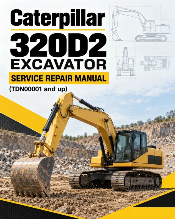 Caterpillar CAT 320D2 Excavator Service Repair Manual (TDN00001 and up)