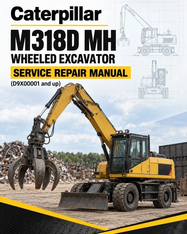Caterpillar CAT M318D MH Wheeled Excavator Service Repair Manual (D9X00001 and up)
