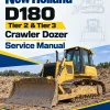 New Holland D180 Tier 2 & Tier 3 Crawler Dozer Service Manual New Holland D180 Tier 2 & Tier 3 Crawler Dozer Service Manual