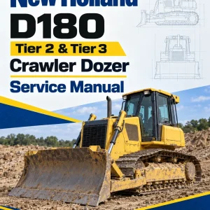 New Holland D180 Tier 2 & Tier 3 Crawler Dozer Service Manual