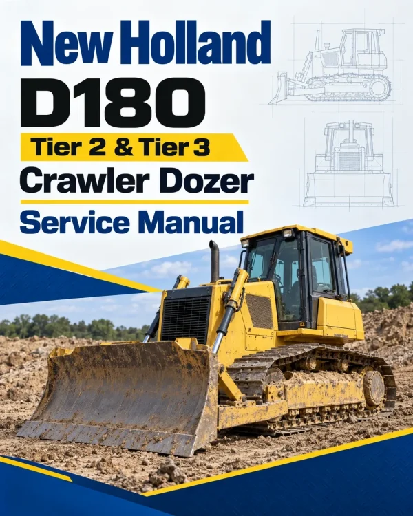 New Holland D180 Tier 2 & Tier 3 Crawler Dozer Service Manual New Holland D180 Tier 2 & Tier 3 Crawler Dozer Service Manual