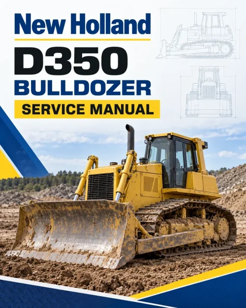 New Holland D350 Bulldozer Dozer Service Manual