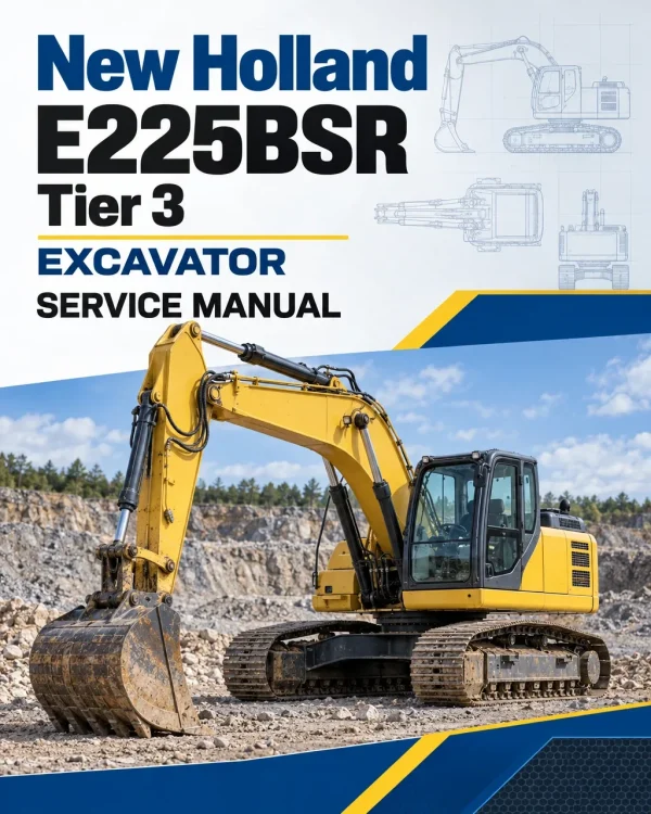 New Holland E225BSR Tier 3 Excavator Service Manual New Holland E225BSR Tier 3 Excavator Service Manual