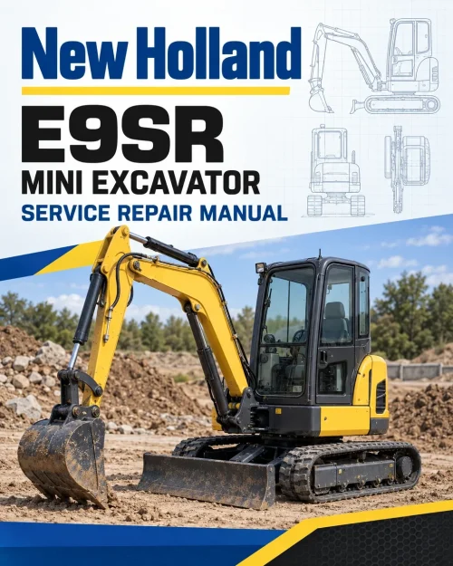 New Holland E9SR Mini Excavator Service Manual