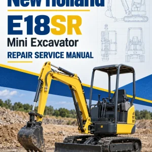New Holland E18SR Mini Excavator Repair Service Manual