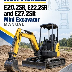 New Holland E20.2SR, E22.2SR and E27.2SR Mini Excavator Manual