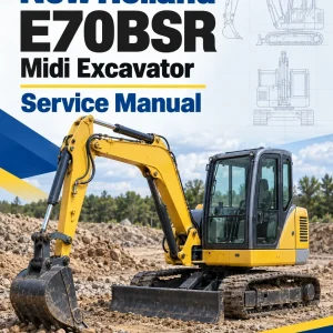 New Holland E70BSR Midi Excavator Service Manual