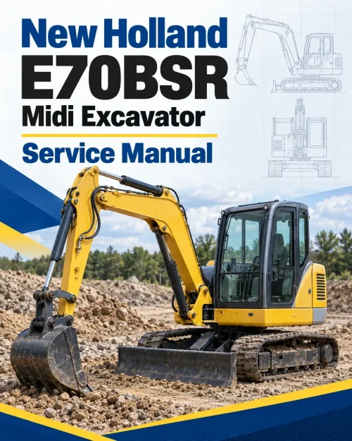 New Holland E70BSR Midi Excavator Service Manual