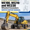 New Holland WE190, WE210 and WE230 Wheeled Excavators Manual New Holland WE190, WE210 and WE230 Wheeled Excavators Manual