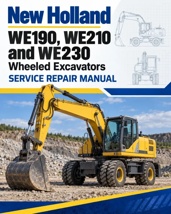 New Holland WE190, WE210 and WE230 Wheeled Excavators Manual New Holland WE190, WE210 and WE230 Wheeled Excavators Manual