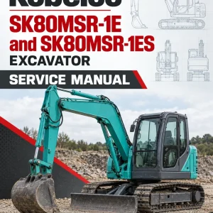Kobelco SK80MSR-1E and SK80MSR-1ES Excavator Service Manual