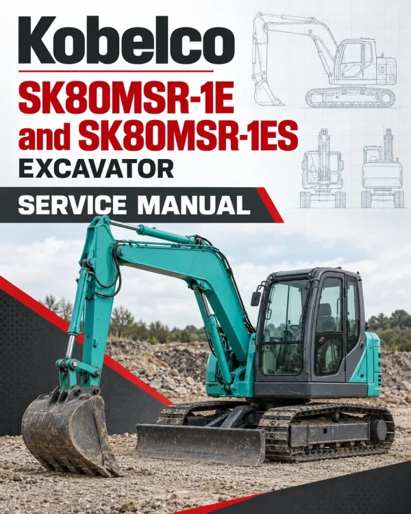 Kobelco SK80MSR-1E and SK80MSR-1ES Excavator Service Manual Kobelco SK80MSR-1E and SK80MSR-1ES Excavator Service Manual
