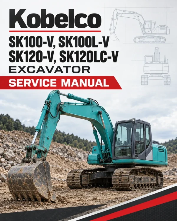 Kobelco SK100-V, SK100L-V, SK120-V, SK120LC-V Excavator Service Manual Kobelco SK100-V, SK100L-V, SK120-V, SK120LC-V Excavator Service Manual