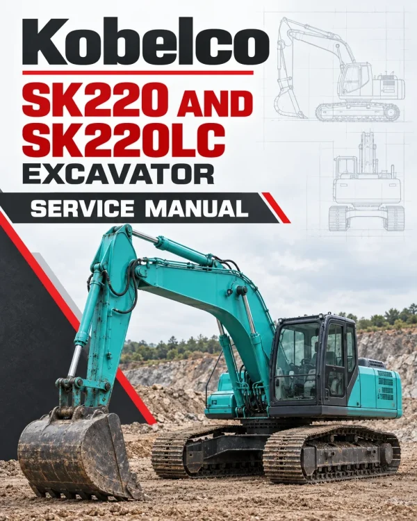 Kobelco SK220 and SK220LC Excavator Service Manual