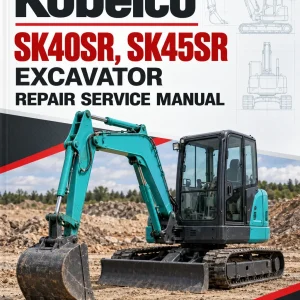 Kobelco SK40SR, SK45SR Excavator Repair Service Manual