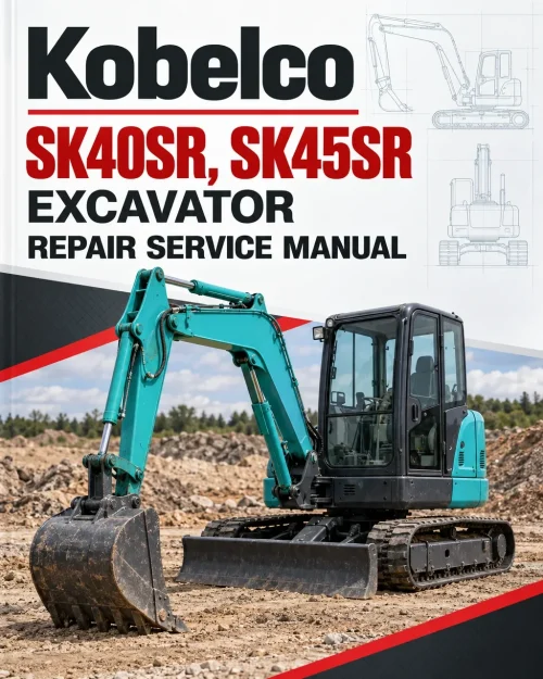 Kobelco SK40SR, SK45SR Excavator Repair Service Manual