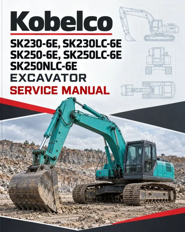 Kobelco SK230-6E, SK230LC-6E, SK250-6E, SK250LC-6E, SK250NLC-6E Excavator Service Manual Kobelco SK230-6E, SK230LC-6E, SK250-6E, SK250LC-6E, SK250NLC-6E Excavator Service Manual