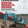 Kobelco SK045, SK045-2, SK050 Excavator Repair Service Manual
