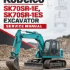 Kobelco SK70SR-1E, SK70SR-1ES Excavator Service Manual Kobelco SK70SR-1E, SK70SR-1ES Excavator Service Manual