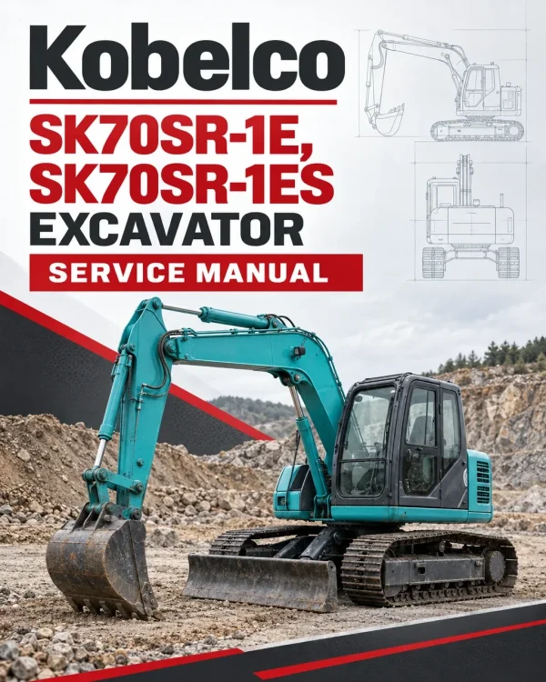 Kobelco SK70SR-1E, SK70SR-1ES Excavator Service Manual Kobelco SK70SR-1E, SK70SR-1ES Excavator Service Manual