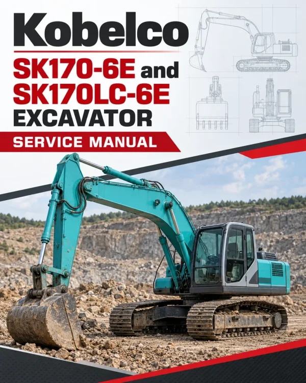Kobelco SK170-6E and SK170LC-6E Excavator Service Manual Kobelco SK170-6E and SK170LC-6E Excavator Service Manual