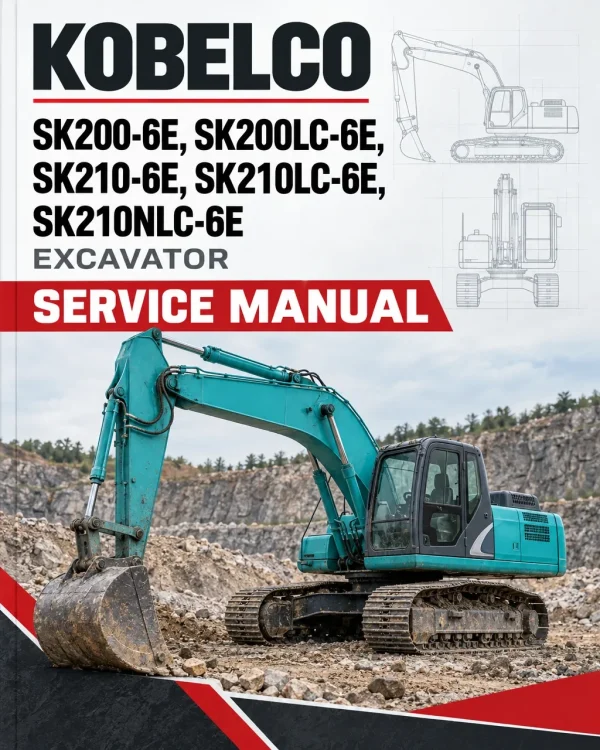 Kobelco SK200-6E, SK200LC-6E, SK210-6E, SK210LC-6E, SK210NLC-6E Excavator Service Manual Kobelco SK200-6E, SK200LC-6E, SK210-6E, SK210LC-6E, SK210NLC-6E Excavator Service Manual