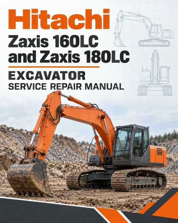 Hitachi Zaxis 160LC and Zaxis 180LC Excavator Service Repair Manual