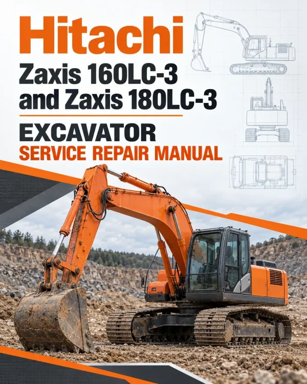 Hitachi Zaxis 160LC-3 and Zaxis 180LC-3 Excavator Service Repair Manual