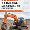 Hitachi ZX160LC-5A and ZX160LC-5B Excavator Service Repair Manual