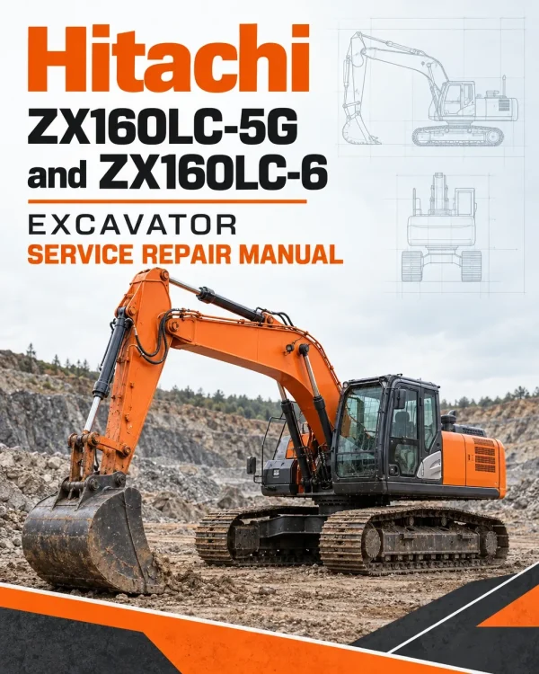 Hitachi ZX160LC-5G and ZX160LC-6 Excavator Service Repair Manual