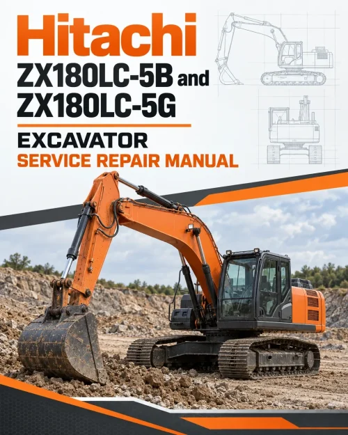 Hitachi ZX180LC-5B and ZX180LC-5G Excavator Service Repair Manual Hitachi ZX180LC-5B and ZX180LC-5G Excavator Service Repair Manual