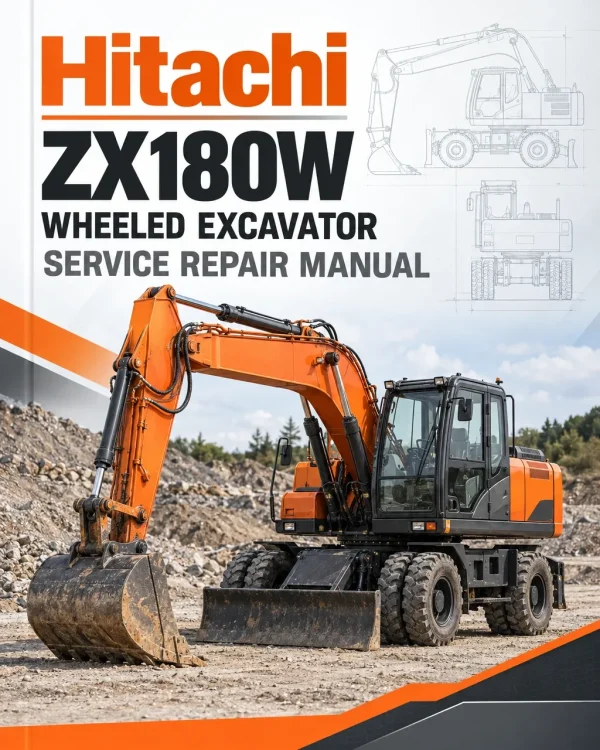 Hitachi ZX180W Wheeled Excavator Service Repair Manual Hitachi ZX180W Wheeled Excavator Service Repair Manual