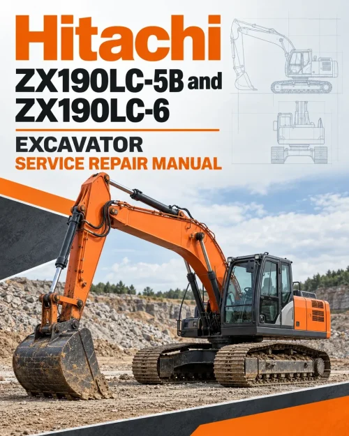 Hitachi ZX190LC-5B and ZX190LC-6 Excavator Service Repair Manual Hitachi ZX190LC-5B and ZX190LC-6 Excavator Service Repair Manual