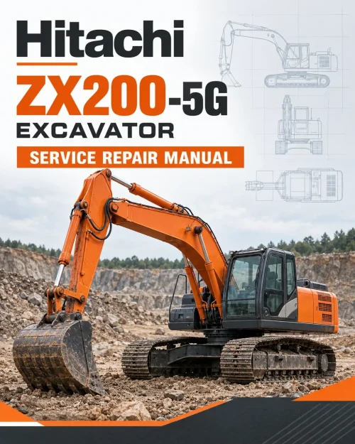 Hitachi ZX200-5G Excavator Service Repair Manual Hitachi ZX200-5G Excavator Service Repair Manual