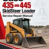 Case 435 and 445 SkidSteer Loader Service Manual