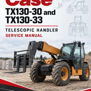 Case TX130-30 and TX130-33 Telescopic Handler Service Manual
