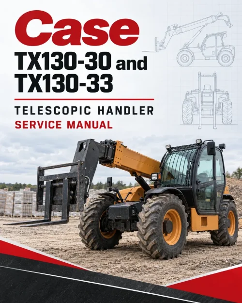 Case TX130-30 and TX130-33 Telescopic Handler Service Manual