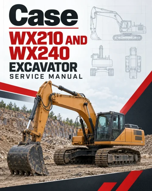 Case WX210 and WX240 Excavator Service Manual