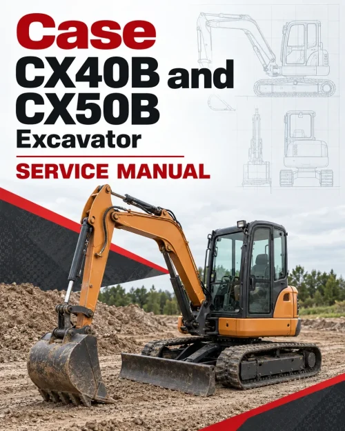 Case CX40B and CX50B Excavator Service Manual