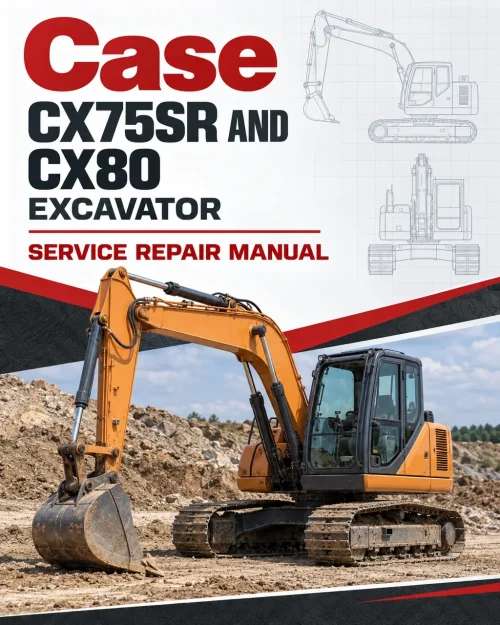 Case CX75SR and CX80 Excavator Service Manual