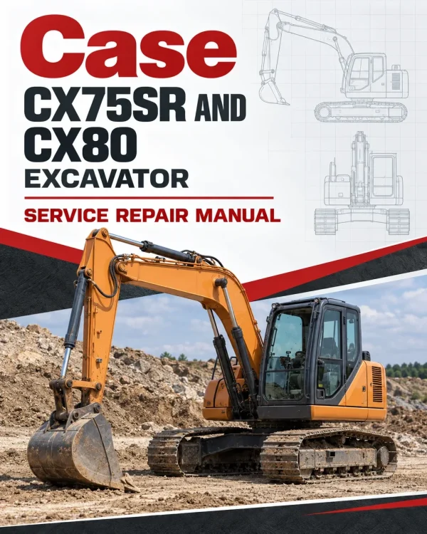 Case CX75SR and CX80 Excavator Service Manual Case CX75SR and CX80 Excavator Service Manual