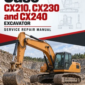 Case CX210, CX230 and CX240 Excavator Service Manual