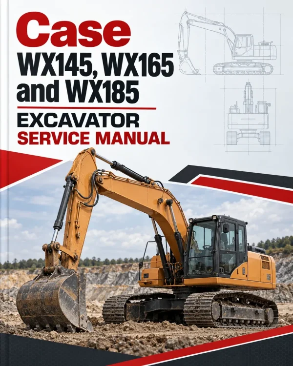 Case WX145, WX165 and WX185 Excavator Service Manual