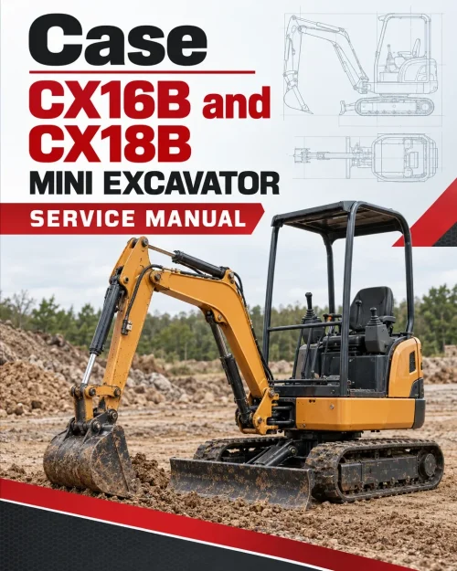 Case CX16B and CX18B Mini Excavator Service Manual