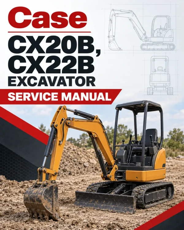 Case CX20B, CX22B Excavator Service Manual Case CX20B, CX22B Excavator Service Manual