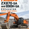 Hitachi ZX870-5A and 890H-5A Excavator Service Repair Manual