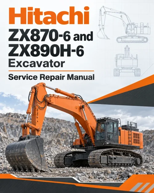 Hitachi ZX870-6 and ZX890H-6 Excavator Service Repair Manual Hitachi ZX870-6 and ZX890H-6 Excavator Service Repair Manual
