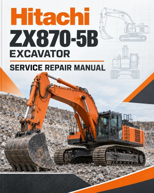 Hitachi ZX870-5B Excavator Service Repair Manual Hitachi ZX870-5B Excavator Service Repair Manual