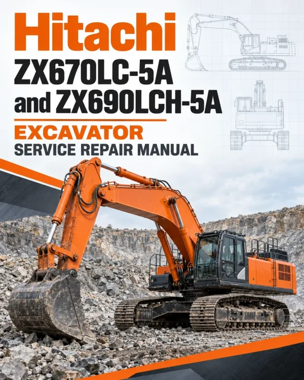 Hitachi ZX670LC-5A and ZX690LCH-5A Excavator Service Repair Manual Hitachi ZX670LC-5A and ZX690LCH-5A Excavator Service Repair Manual